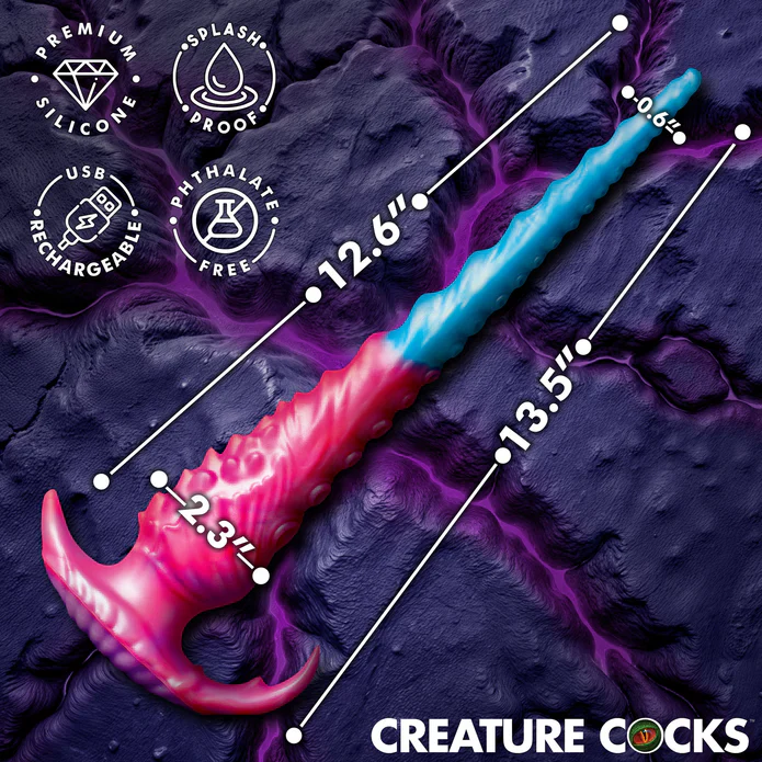 Vibropus Extra Long Vibrating Silicone Tentacle Dildo by Creature Cocks - Image 3