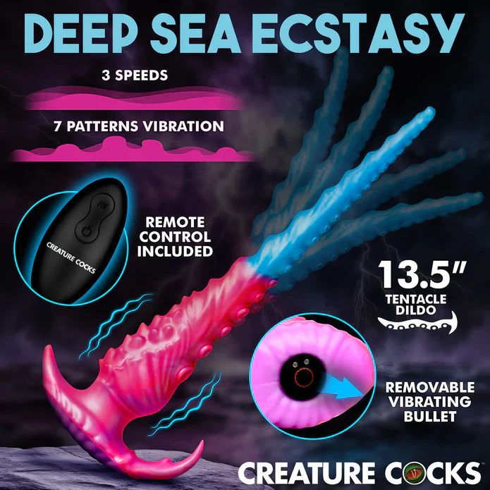 Vibropus Extra Long Vibrating Silicone Tentacle Dildo by Creature Cocks - Image 5
