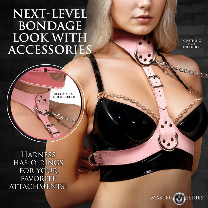 Vixen Female Chest Harness in Pink - Image 6
