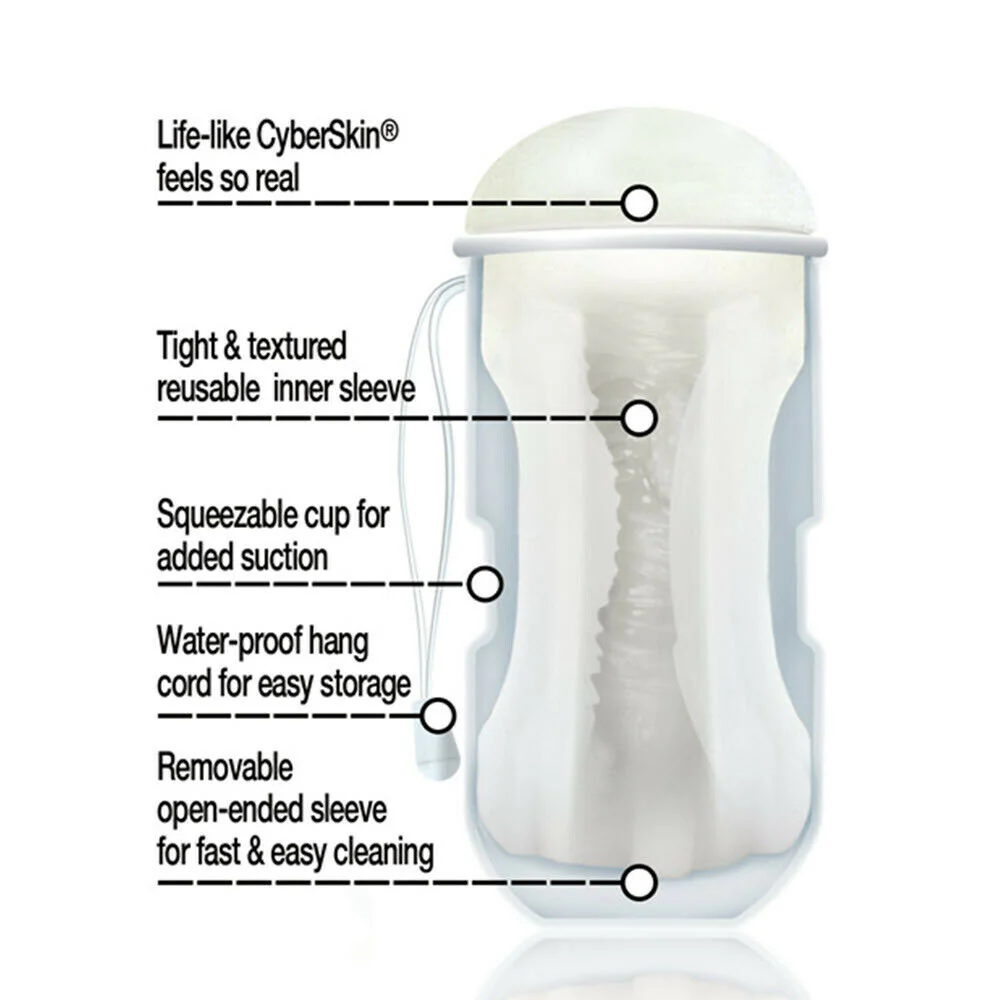 Vulcan Mouth Stroker w/ Cooling Glide - Frost - Image 2
