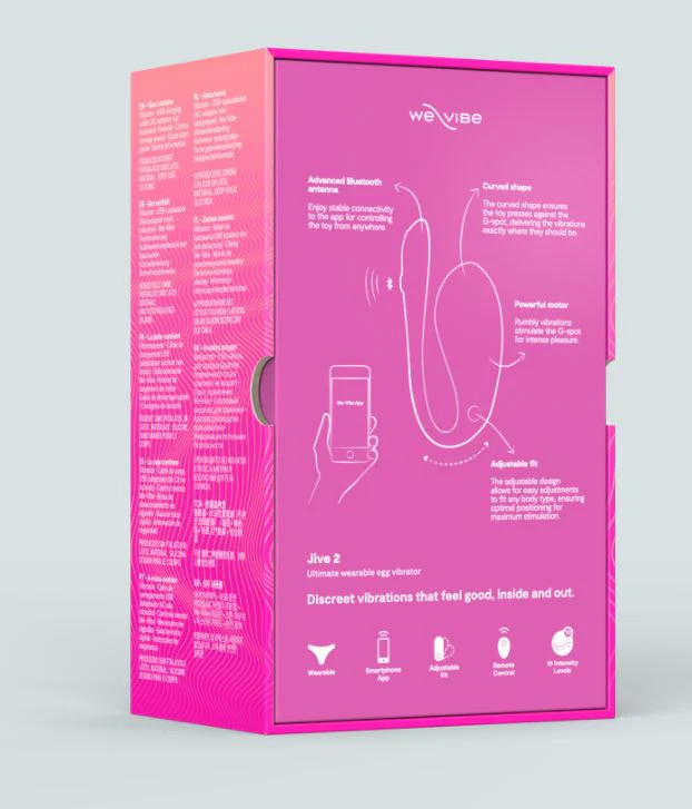 We-Vibe Jive 2 Wearable Egg Vibrator - Pink - Image 6
