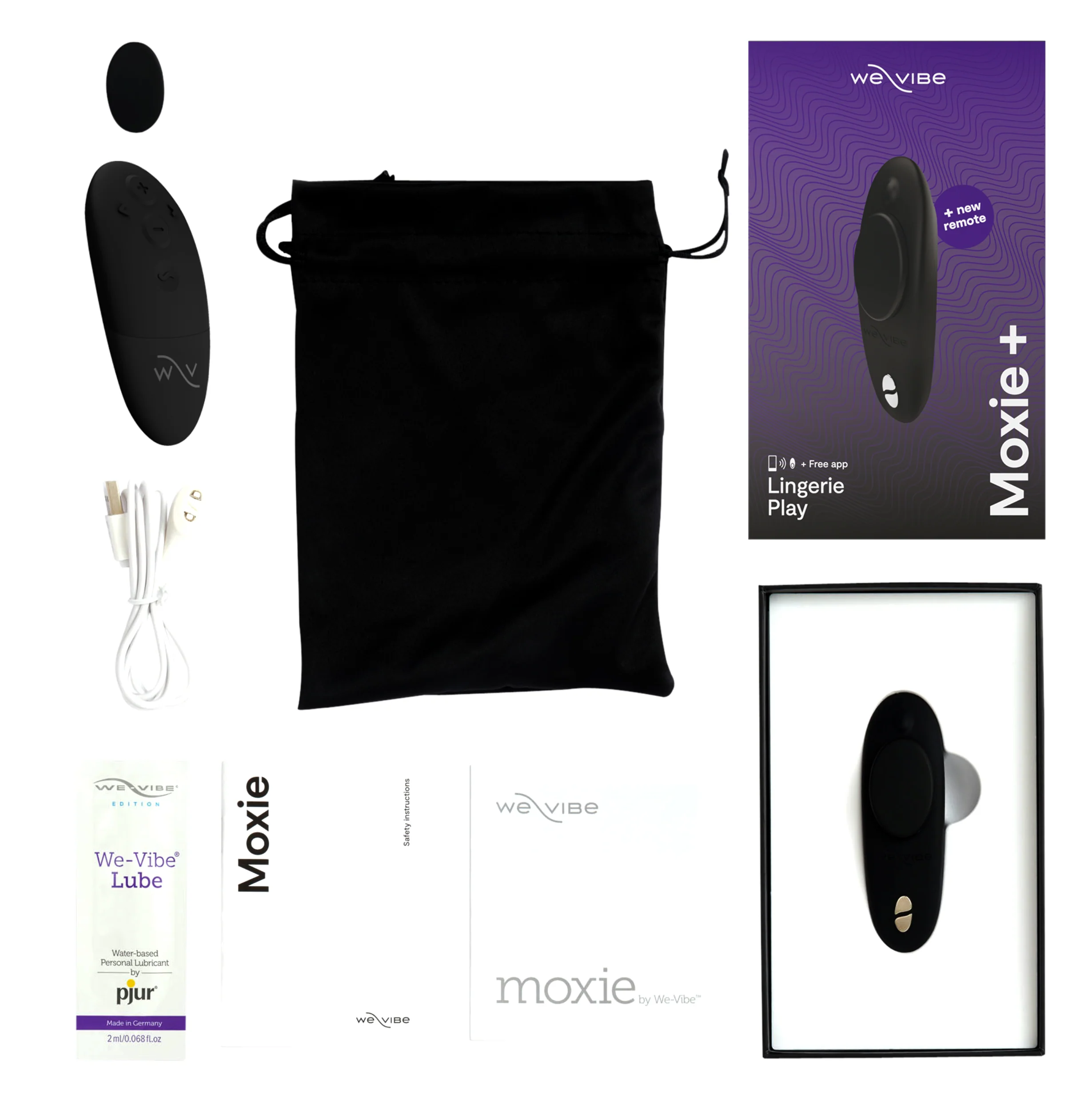 We-Vibe Moxie+ Panty Vibrator - Black - Image 7