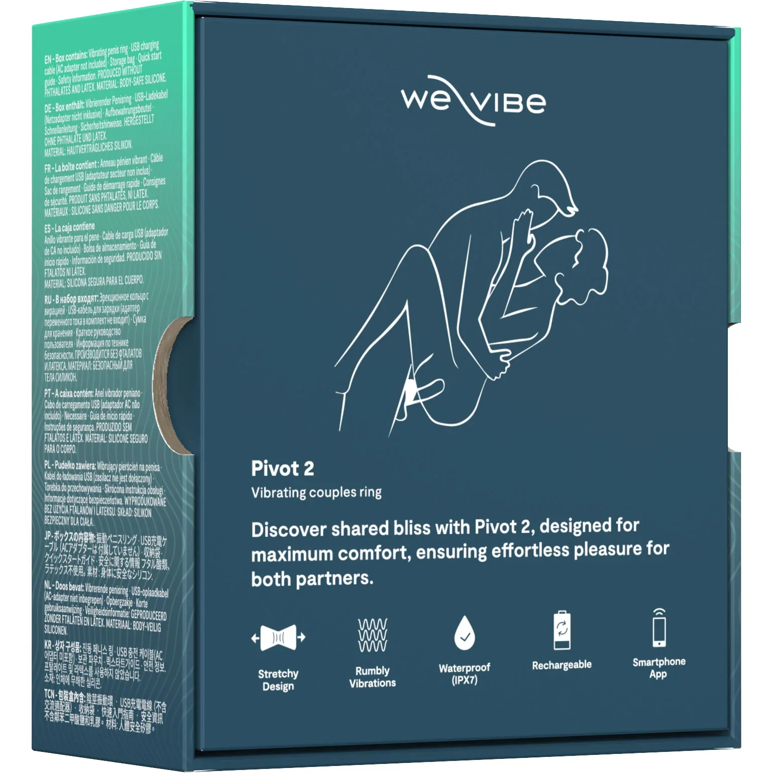 We-Vibe Pivot 2 Vibrating Silicone Rechargeable Couples Ring - Image 19
