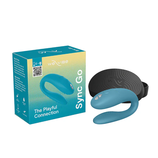 We-Vibe Sync Go Couples Vibrator - Light Turquoise - Image 10