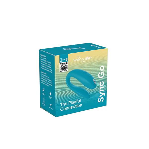 We-Vibe Sync Go Couples Vibrator - Light Turquoise - Image 12