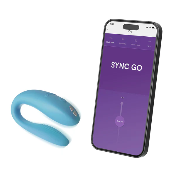 We-Vibe Sync Go Couples Vibrator - Light Turquoise - Image 3