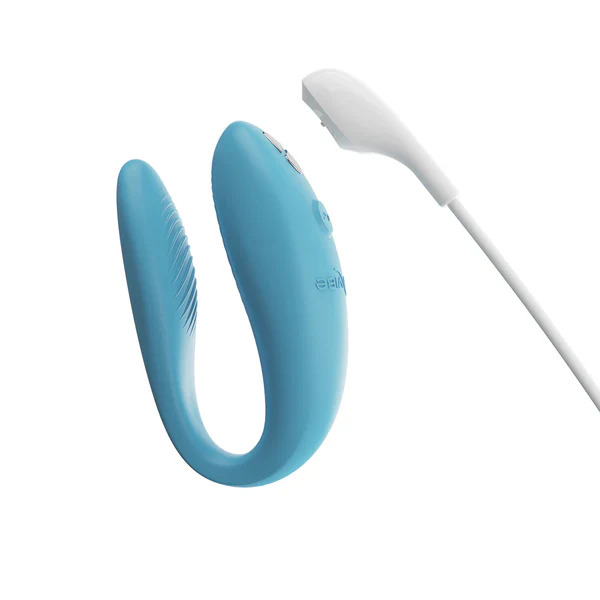 We-Vibe Sync Go Couples Vibrator - Light Turquoise - Image 7