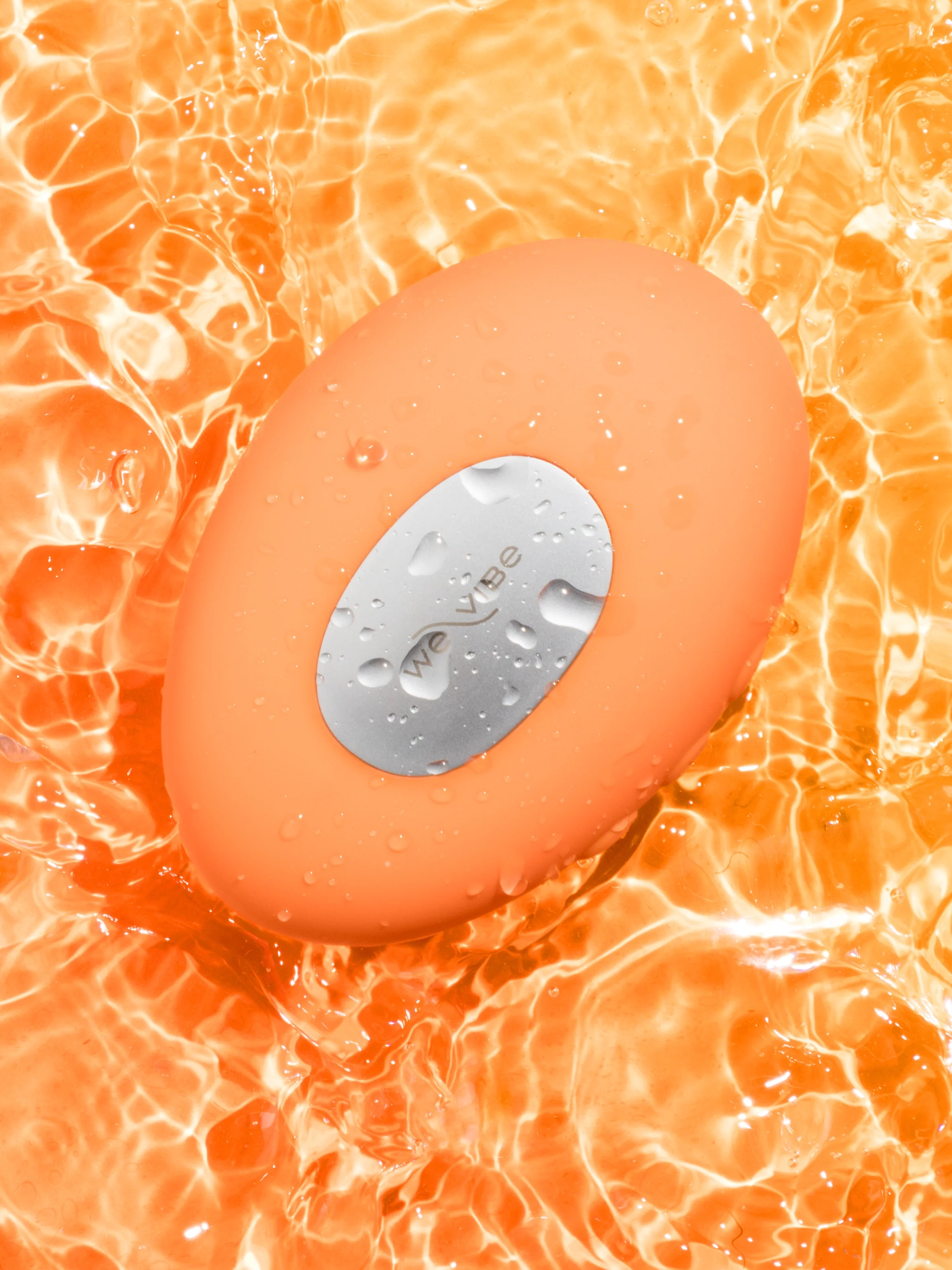 We-Vibe Temp Heating and Cooling Lay-on Vibrator in Tangerine - Image 14