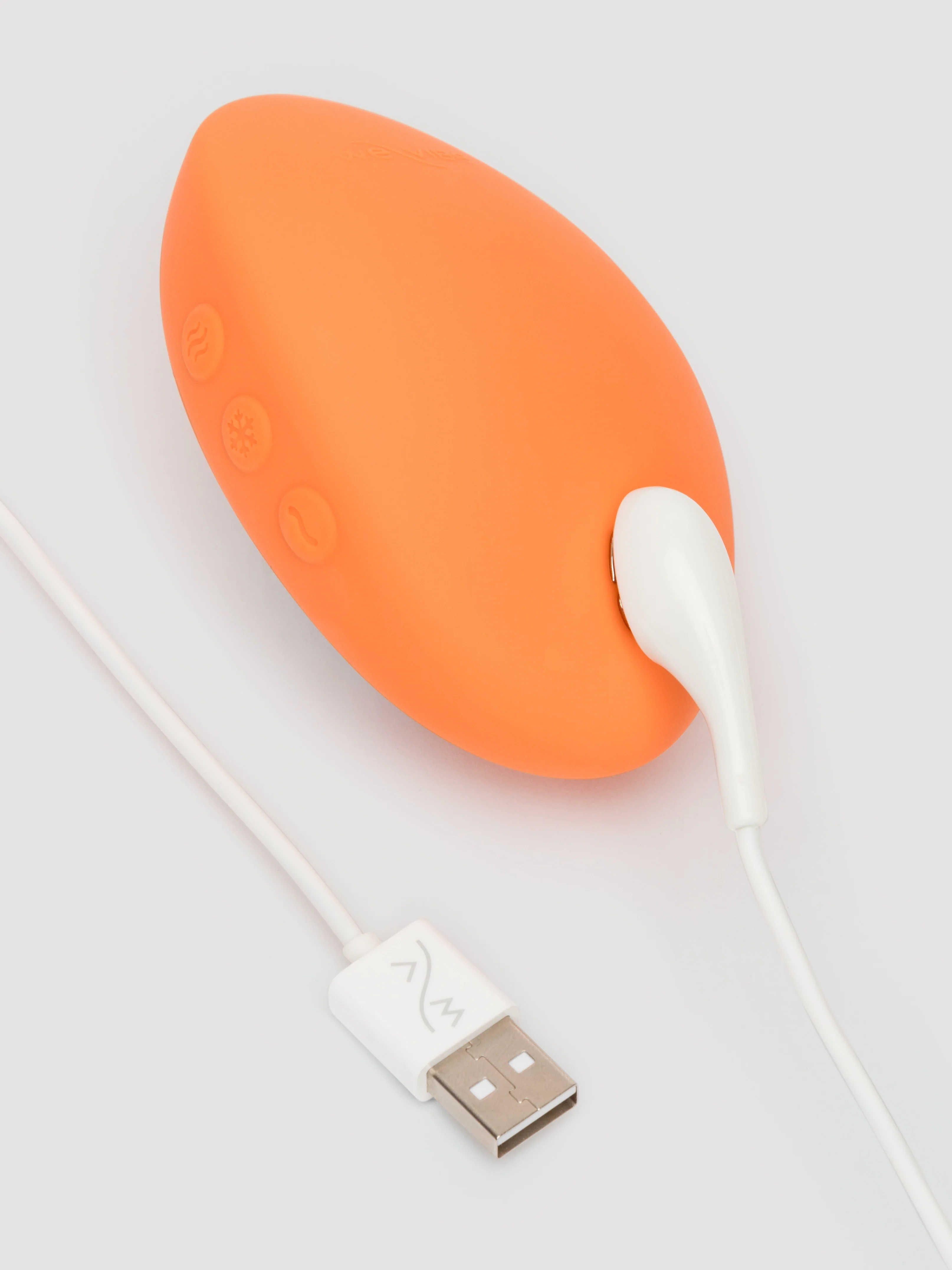 We-Vibe Temp Heating and Cooling Lay-on Vibrator in Tangerine - Image 9