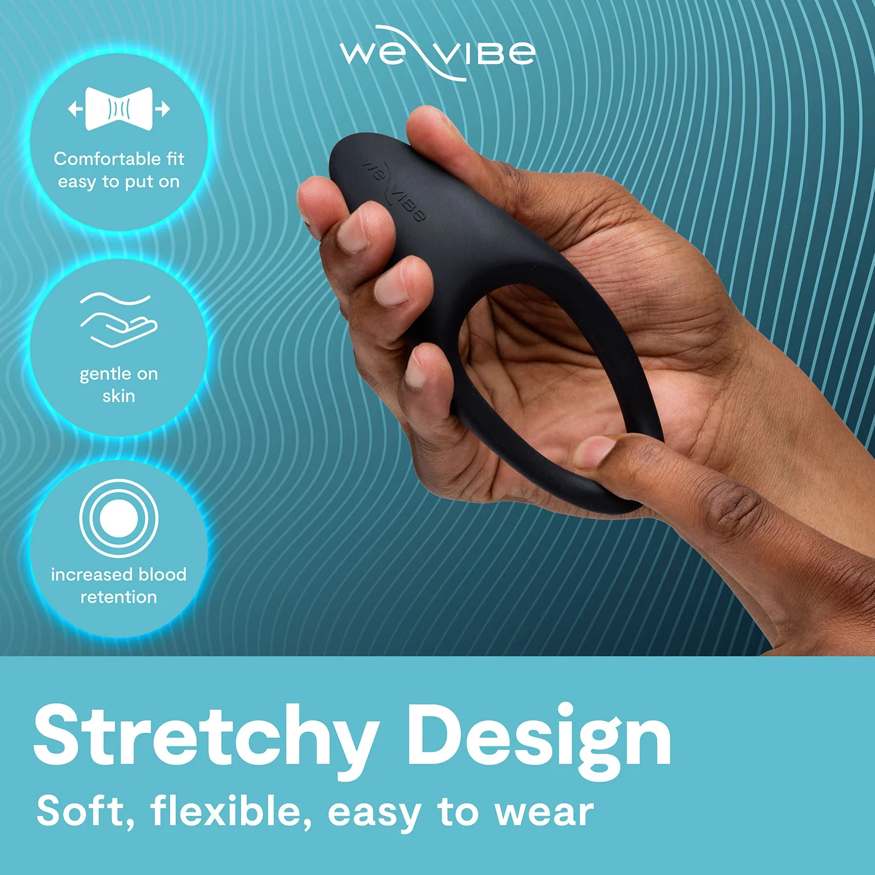 We-Vibe Verge 2 Vibrating Silicone Cock Ring - Image 8