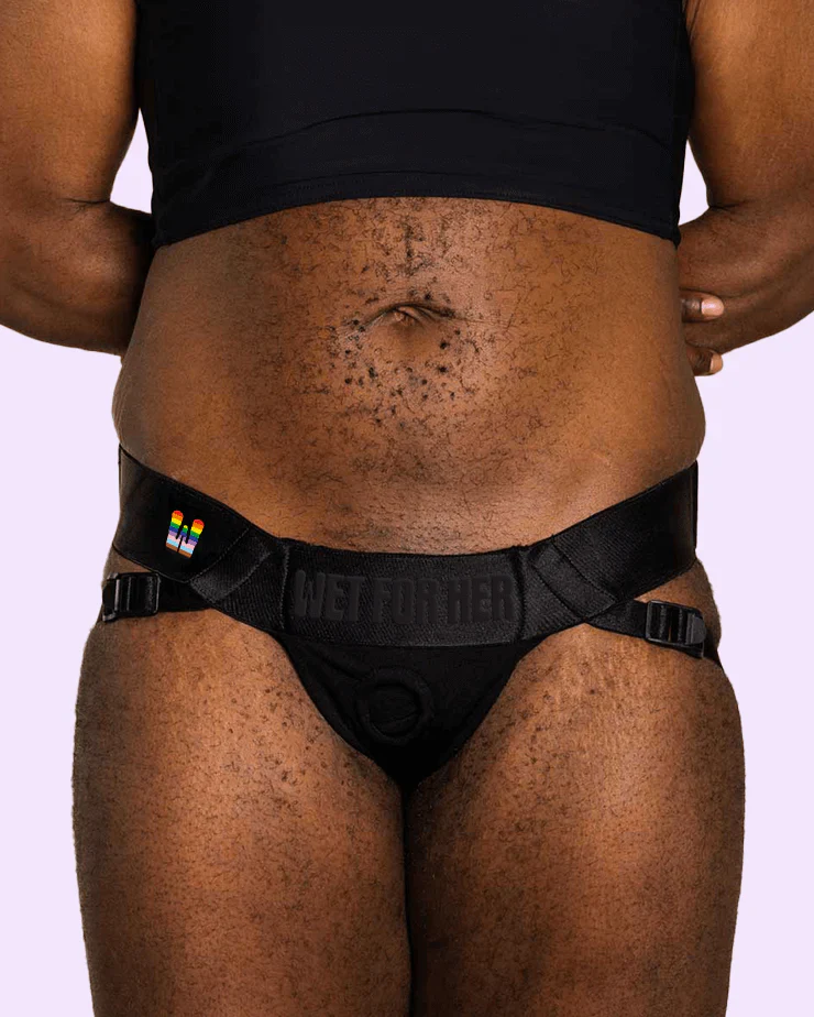 Wet For Her Jock Strap-On Harness, L-5X - Image 5