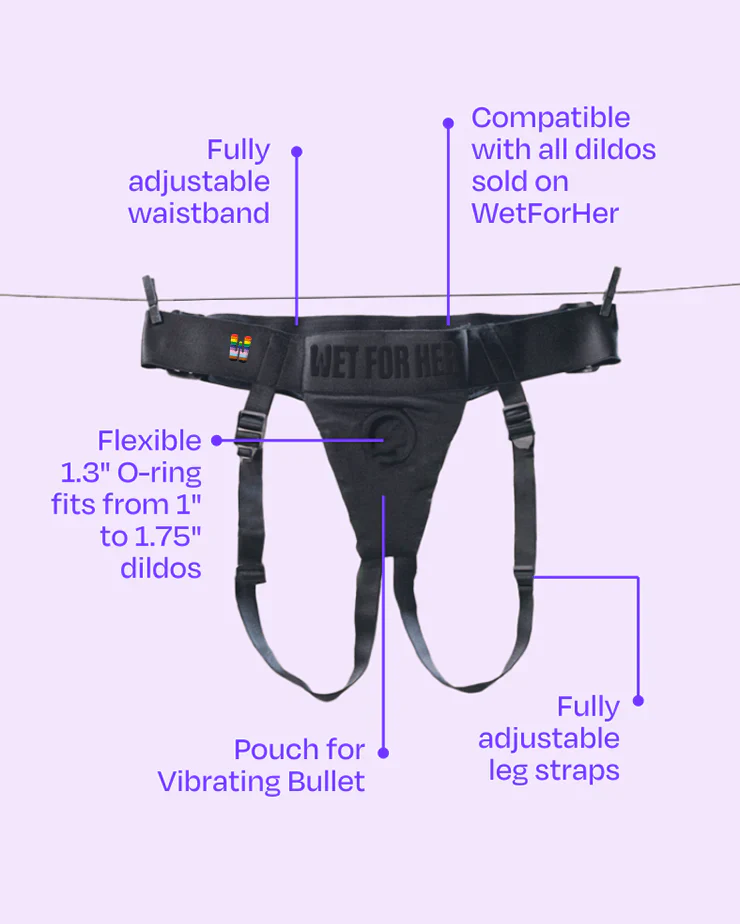 Wet For Her Jock Strap-On Harness, L-5X - Image 7