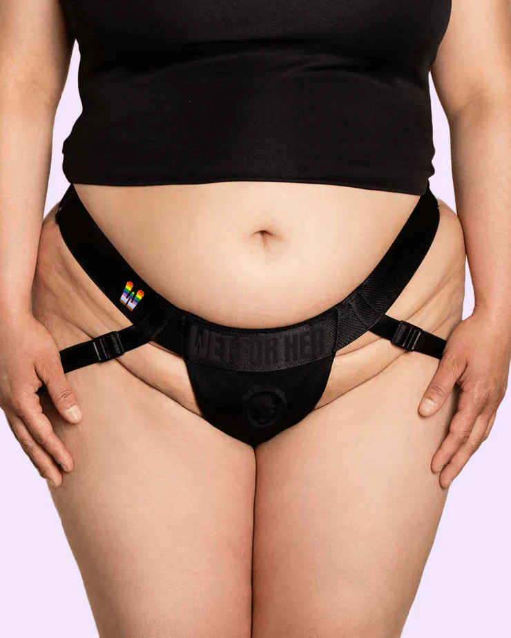Wet For Her Jock Strap-On Harness, XS-2X - Image 3