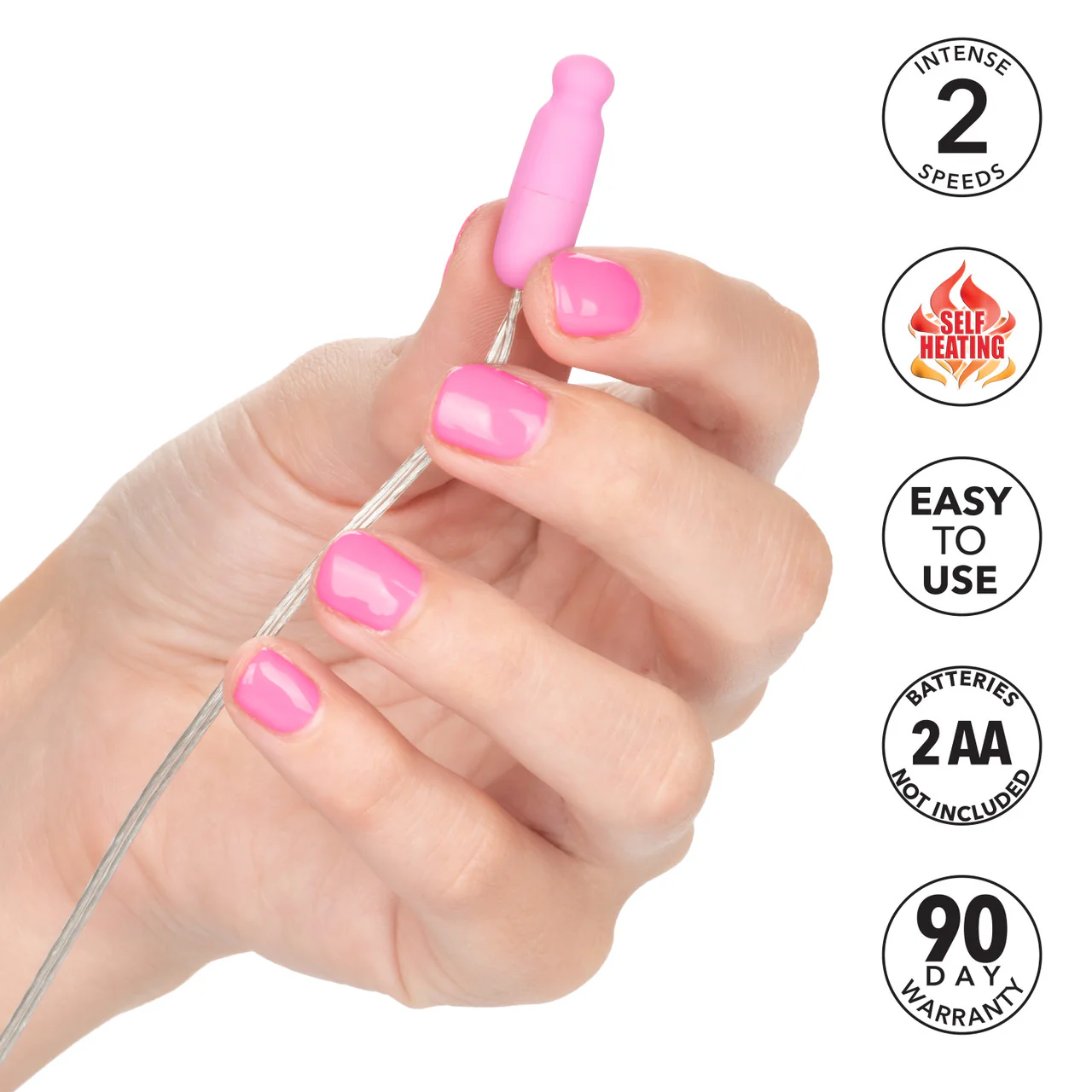 Whisper Micro-Heated Bullet - Pink - Image 5