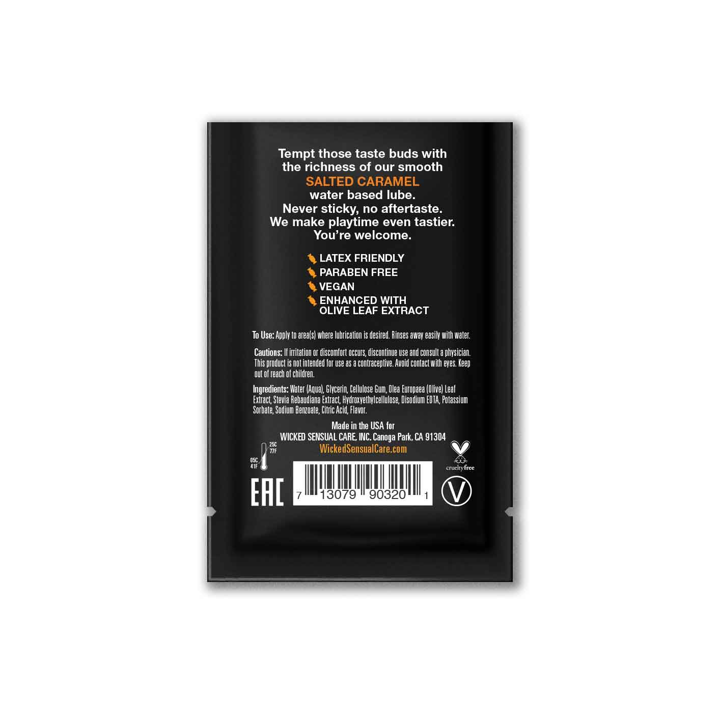 Wicked Aqua Salted Caramel Lube Foil - Image 2