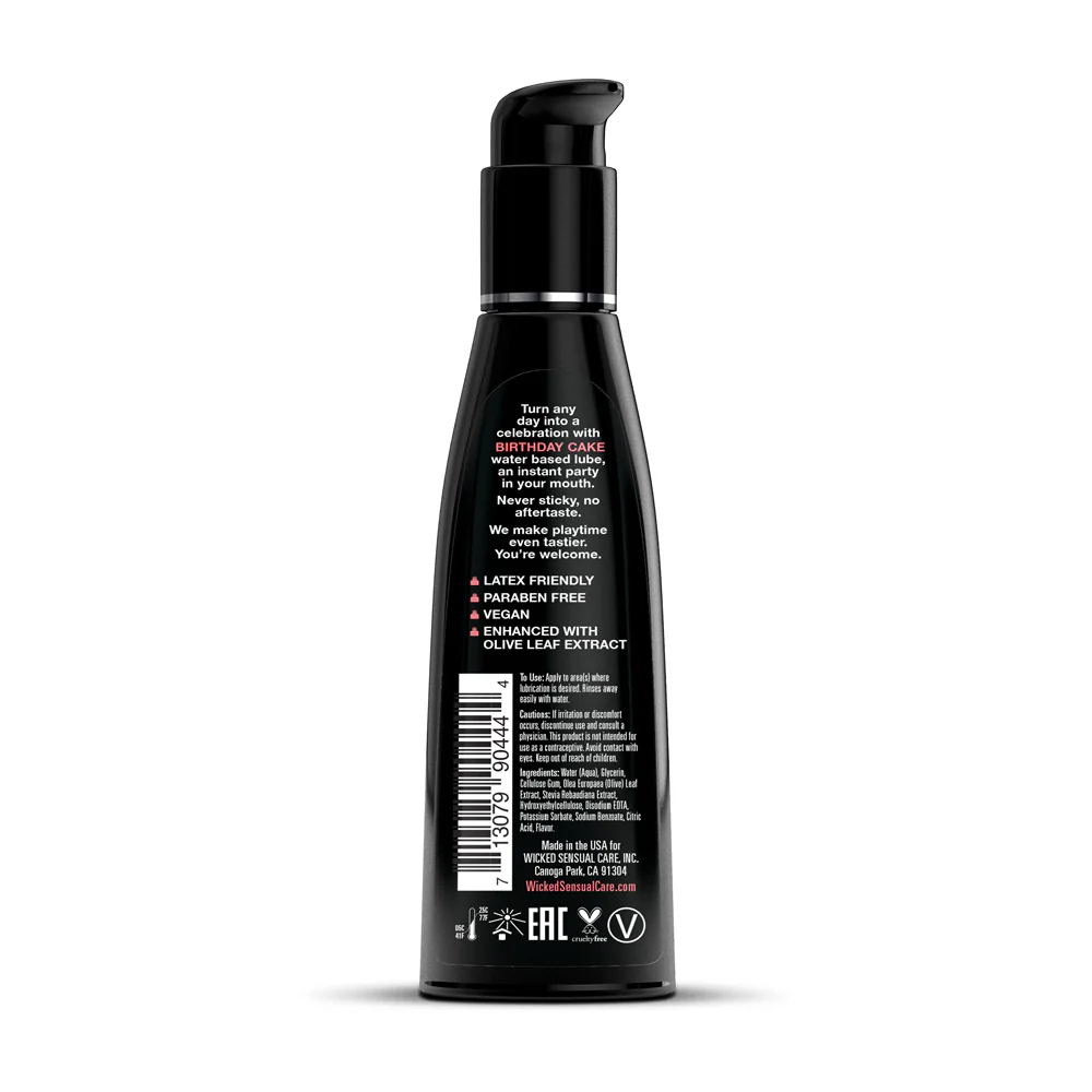 Wicked Aqua Birthday Cake Lube - 2 oz - Image 2