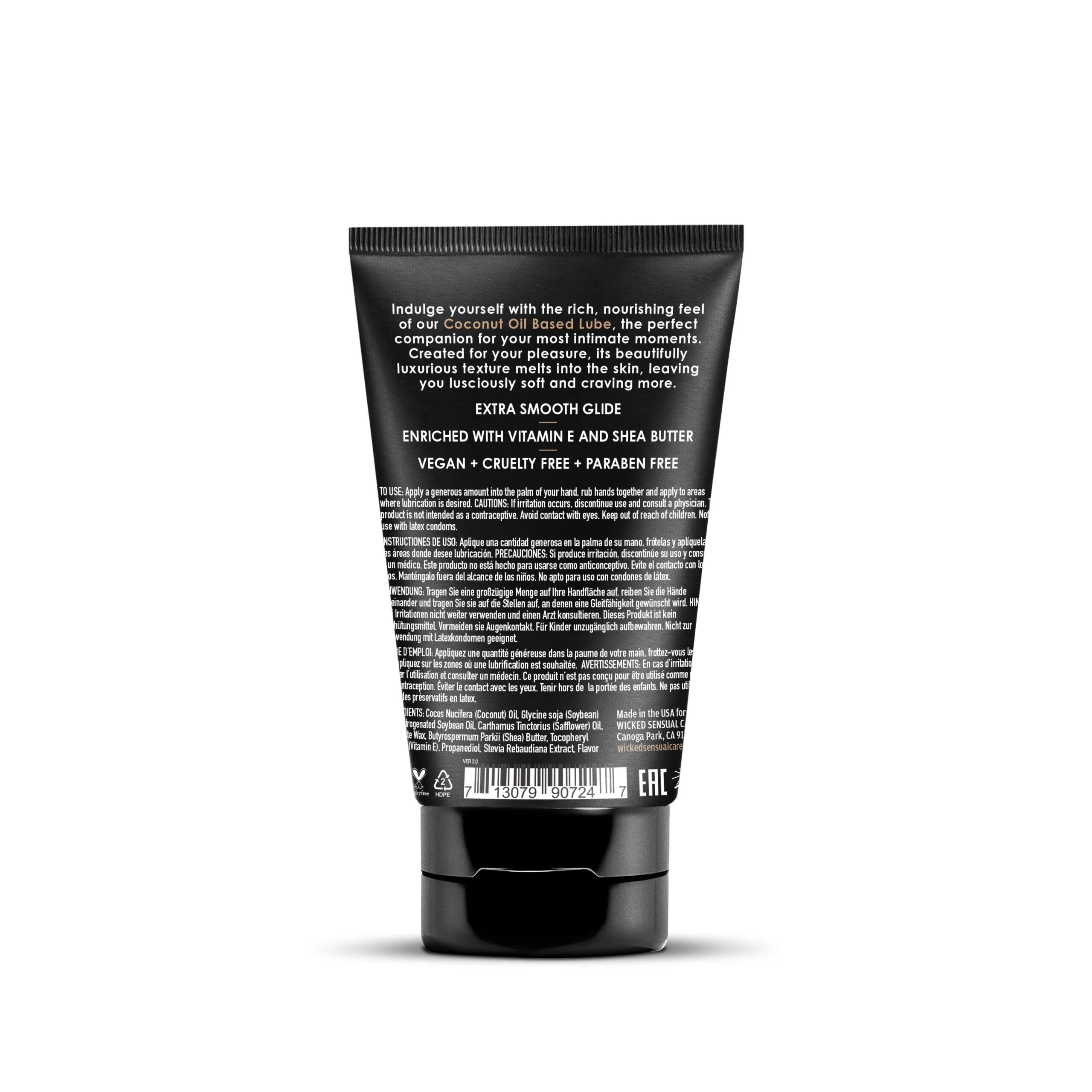 Wicked Coconut Oil Based Lube, 4oz - Image 2