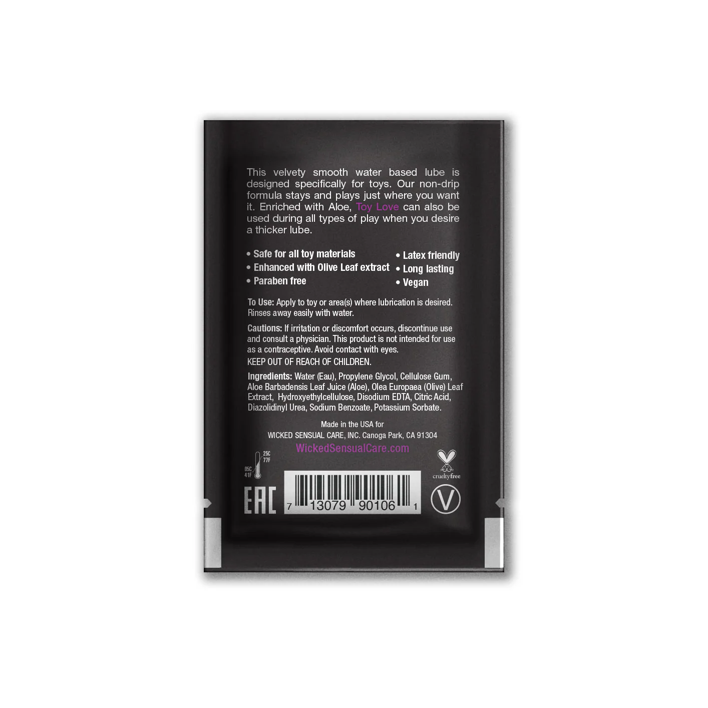 Wicked Toy Love Lubricant Foil - Image 2