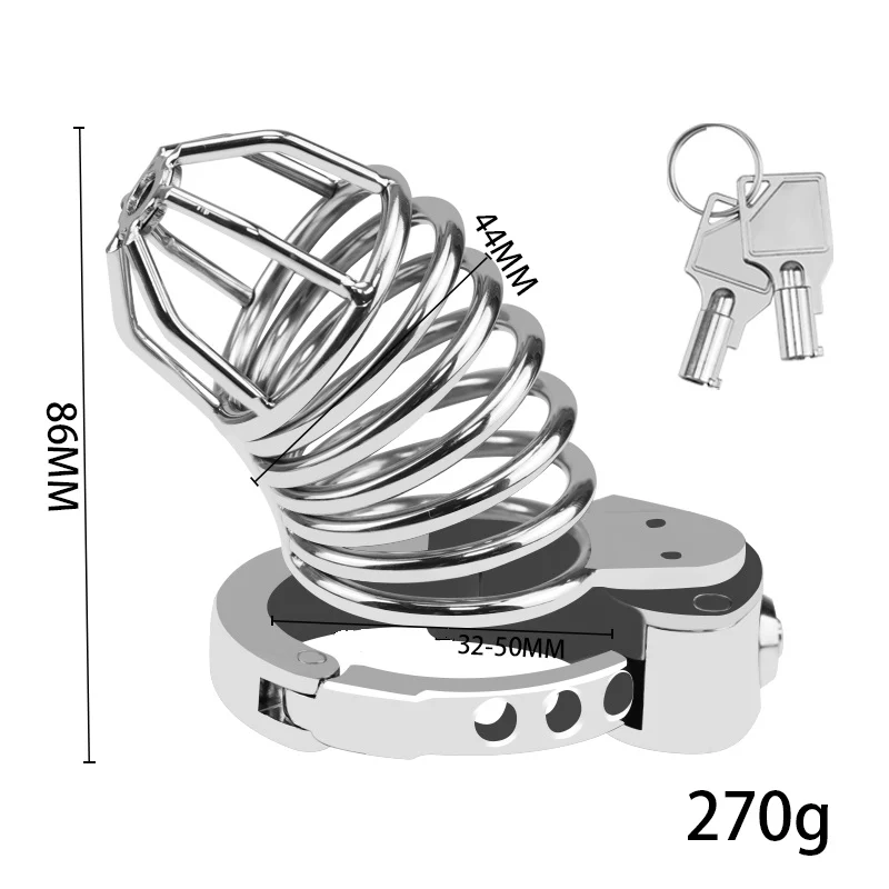Wire Cage Adjustable Ring Metal Cock Cage by Metal Pleasure Play - Image 4