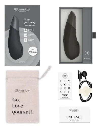 Womanizer Enhance Vibrator Black - Image 2