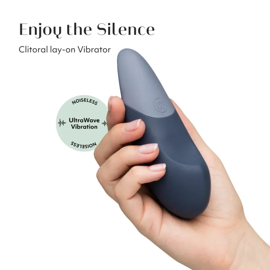 Womanizer Vibe Clitoral Lay-On Vibrator-Dark Blue - Image 3