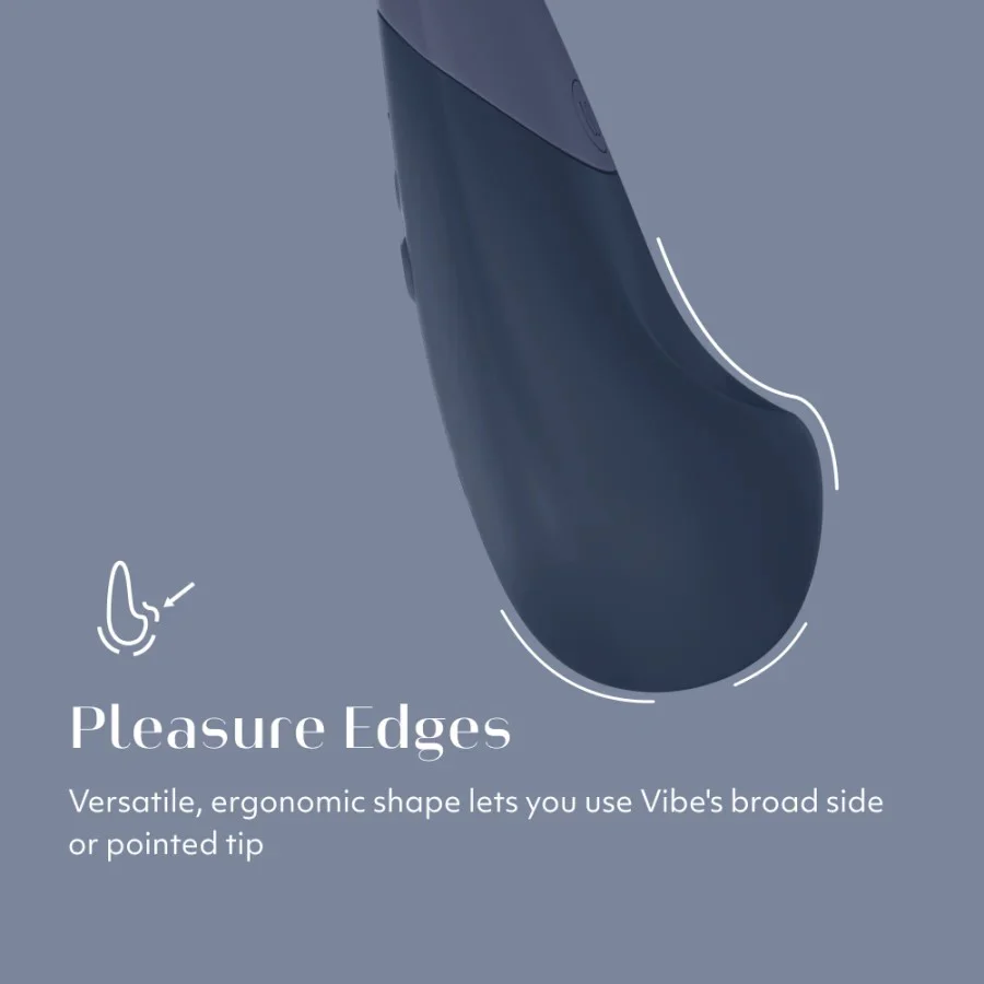 Womanizer Vibe Clitoral Lay-On Vibrator-Dark Blue - Image 6