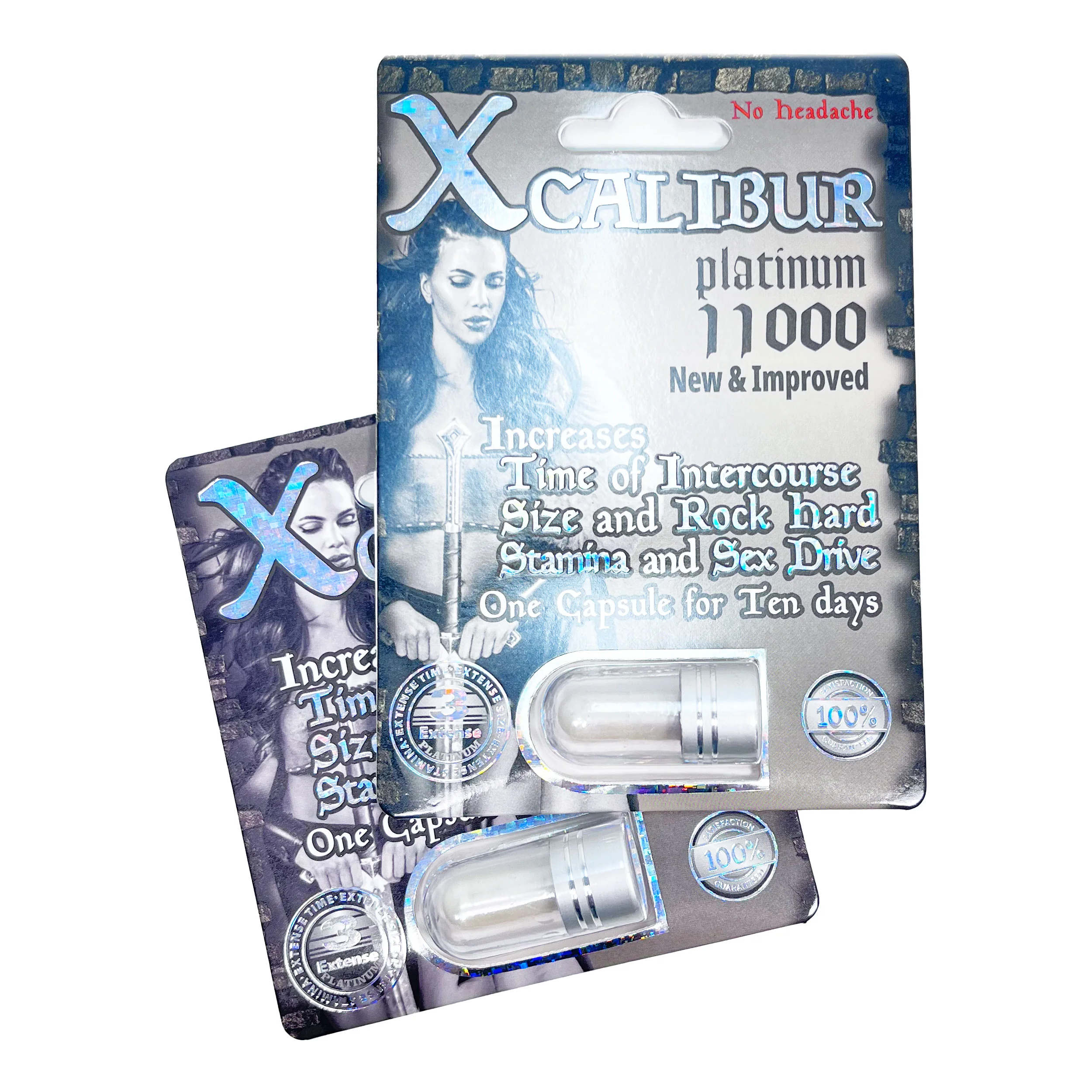 Xcalibur Platinum 11K Male Sexual Enhancement 2-Pack