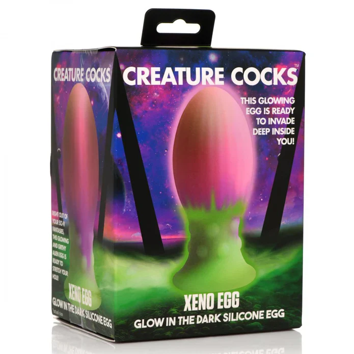 Xeno Egg Glow in the Dark Silicone Egg Butt Plug - Image 8