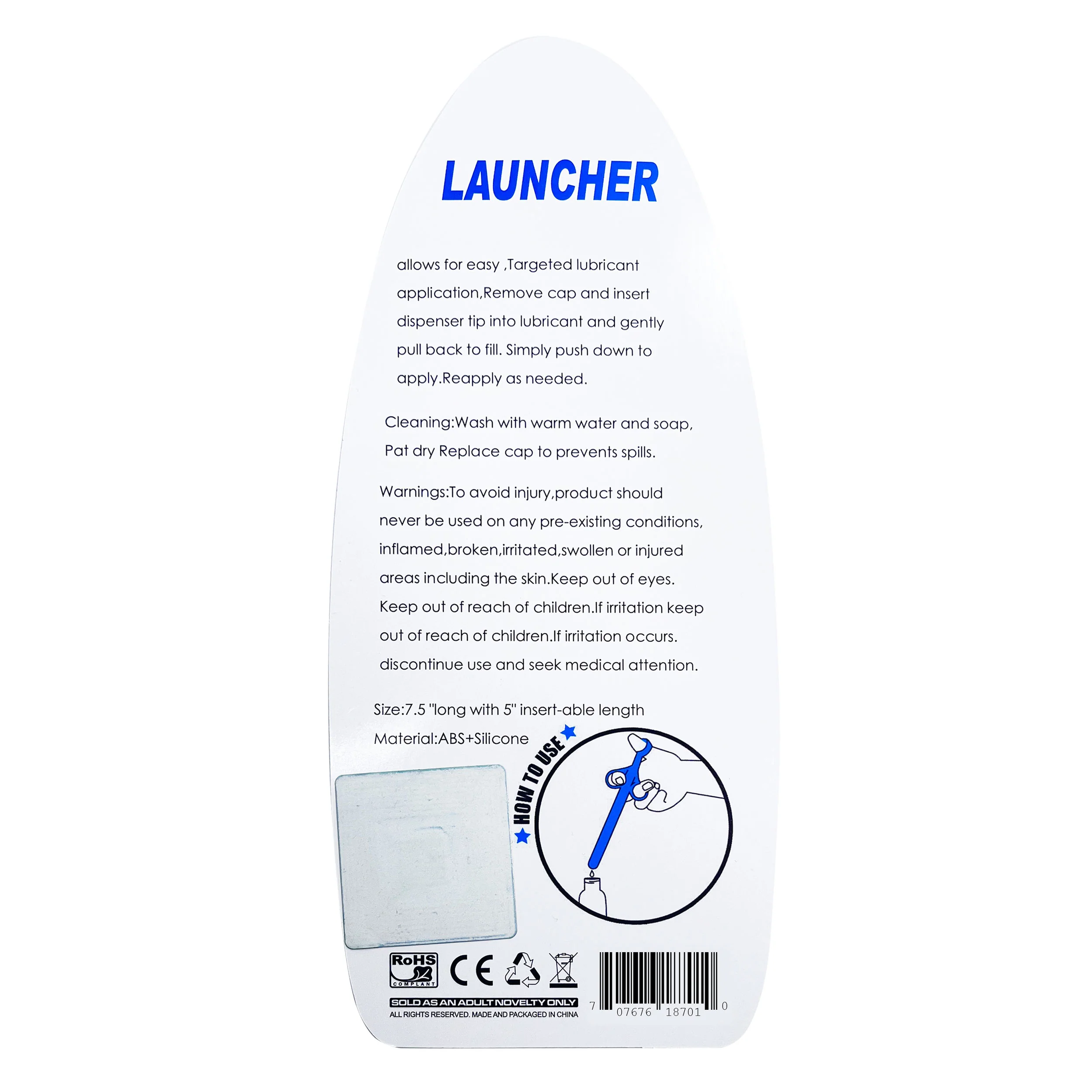 XL Lube Launcher by Fetish Pleasure Play in Blue - Image 3